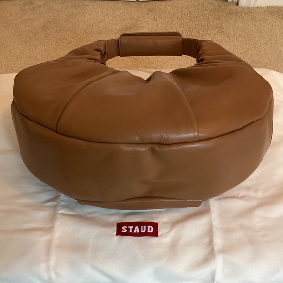 Staud Soft Pleated Moon Leather Hobo Bag - Picture 5 of 8